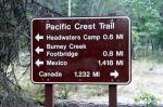 pár kroků po slavné Pacific Crest Trail